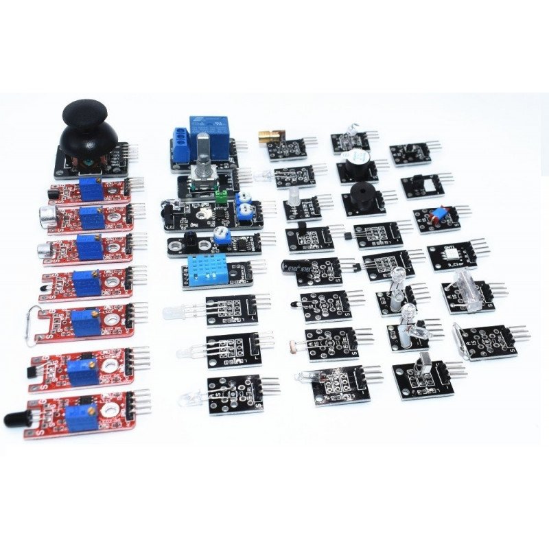 37 Sensor Modules In 1 Sensor Kits For Arduino Raspberry Pi Beginner Learning