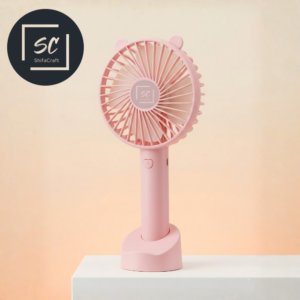 portable handheld mini fan ss 2/f07 with type c fast charging পোর্টেবল হ্যান্ডহেল্ড মিনি ফ্যান