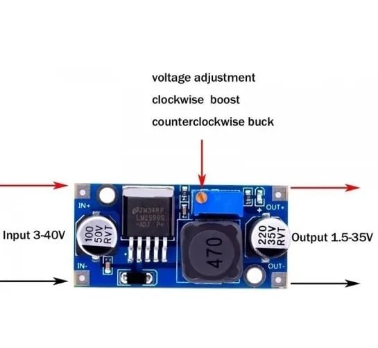 LM 2596 Buck converter 1 pcs - Image 2