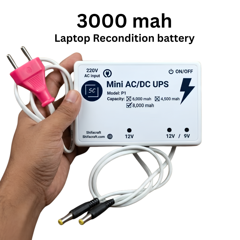 Router onu mini ups 3,000 mah laptop recondiction Batt: Bangladesh